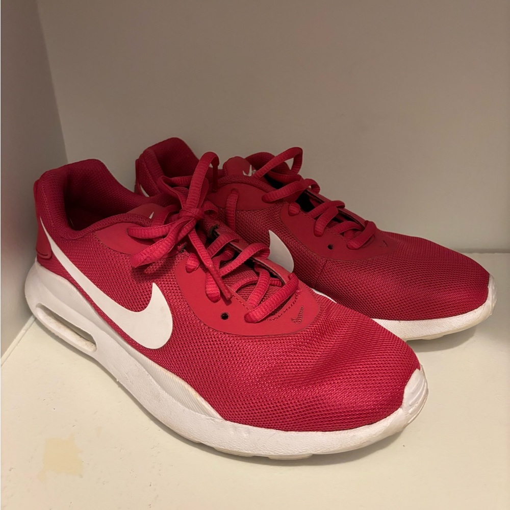pink nike tennis shoes worn once or twice